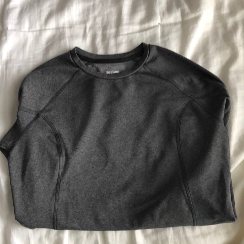 Reebok Play Dry Gray Long Sleeve